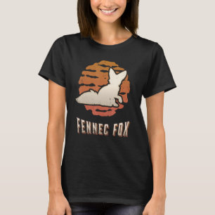 Fennec Fox Vintag Retro Classic Animal Sunset T-Shirt