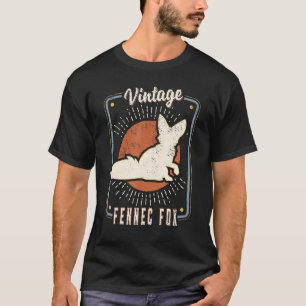 Fennec Fox Vintag Retro Klassisches Tier Liebe 1 T-Shirt
