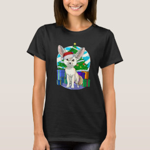 Fennec Fox Weihnachtsmannmütze Weihnachtsbaumdekor T-Shirt