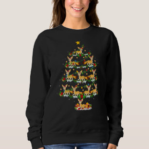 Fennec Fox Xmas Lights Fennec Fox Weihnachtsbaum Sweatshirt