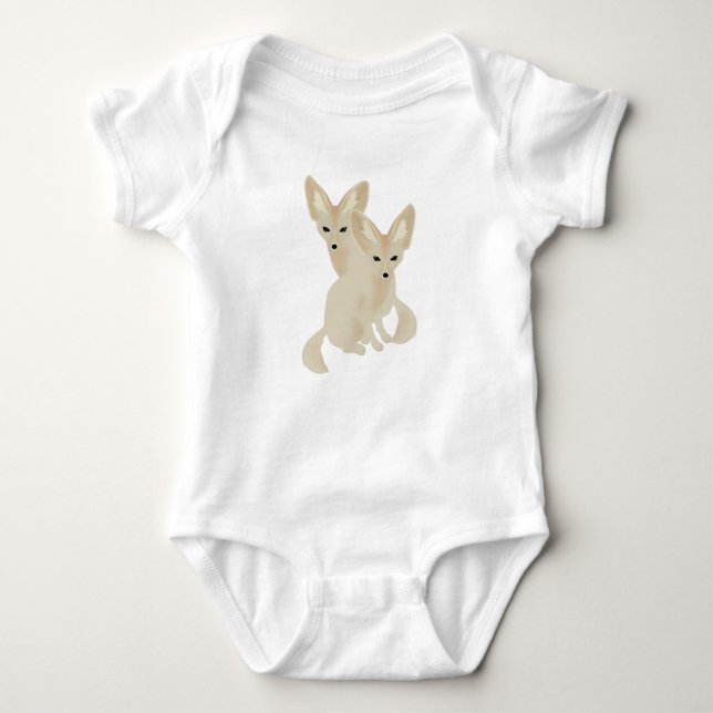 Fennec Foxes Baby Bodysuit Baby Strampler (Vorderseite)