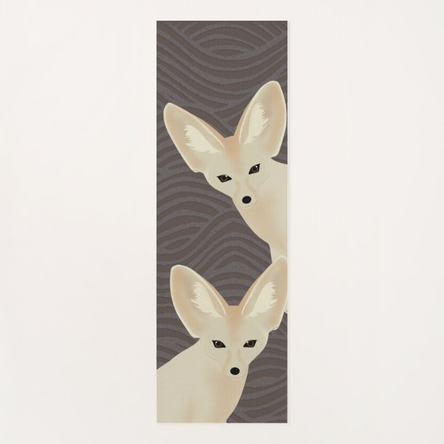 Fennec Foxes Yoga Mat Yogamatte (Vorderseite)
