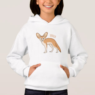Fennec-Fuchs Cartoon-Illustration Hoodie