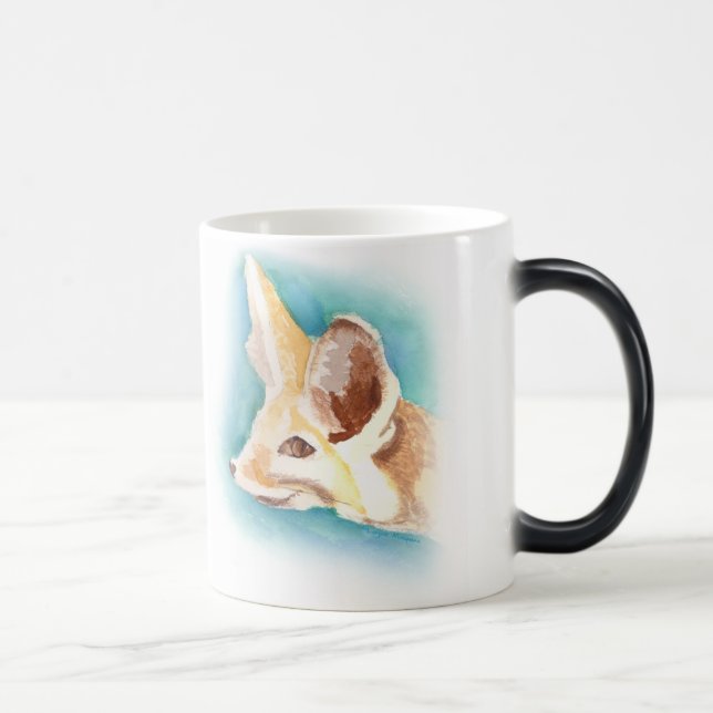 Fennec Fuchs Hitzefarbeändernde Tasse (Rechts)