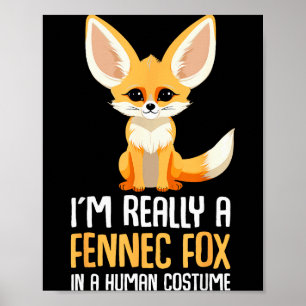 Fennec-Fuchs-Kostüm Mädchen Fuchs Poster