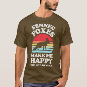 Fennec Füchse machen mich glücklich, wenn ich ein T-Shirt