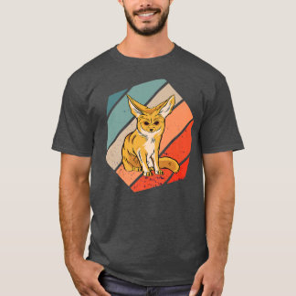 Fennec für Vintage Retro-Heagon-Wüste Fennec of Ow T-Shirt