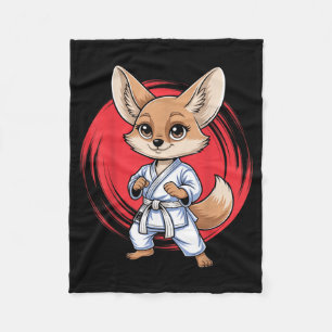 Fennek-Fuchs-Märtyrer-Kunst Karate Jiu-Jitsu Judo Fleecedecke