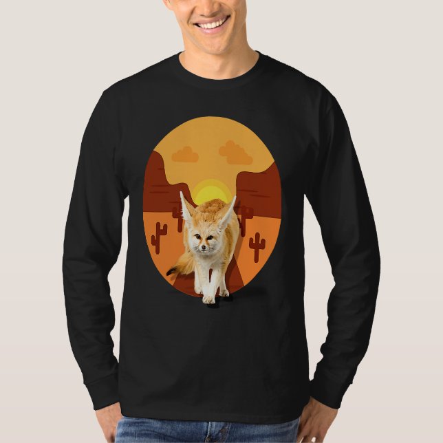 Fennek Fuchs Tier Canide Wüste Männer Frauen Kinde T-Shirt (Vorderseite)