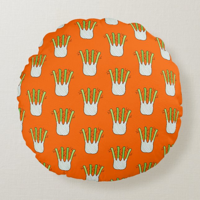 Fennel Rundes Kissen (Vorderseite)
