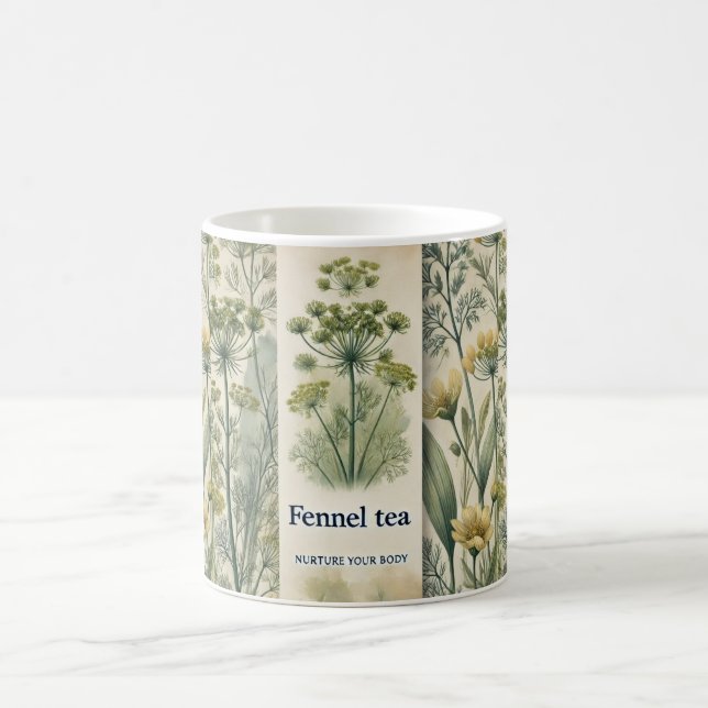 Fennel Tea Design AI art Kaffeetasse (Mittel)