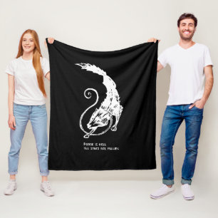 Fenrir Fenris ist freier Hund Wikinger nordische M Fleecedecke