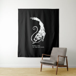 Fenrir Fenris ist freier Hund Wikinger nordische M Wandteppich