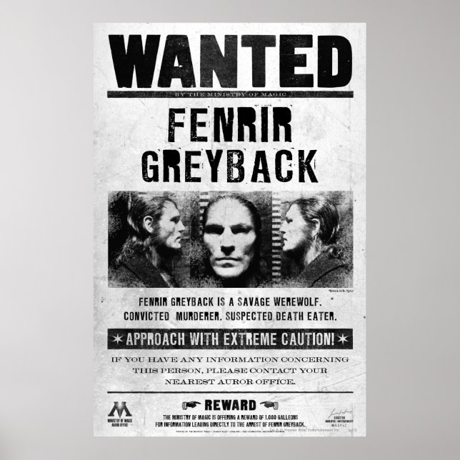 Fenrir Greyback Gewollt Poster (Vorne)