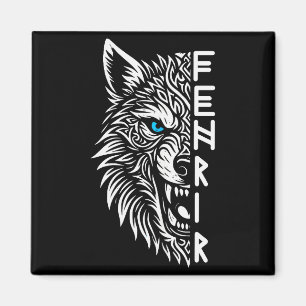 Fenrir Wikingerwolf von Odin Nordisch Wikinger Kel Magnet