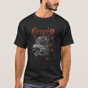 Fenrir Wolf Odins Fenrir Wolf Wikinger Wolf Kriege T-Shirt