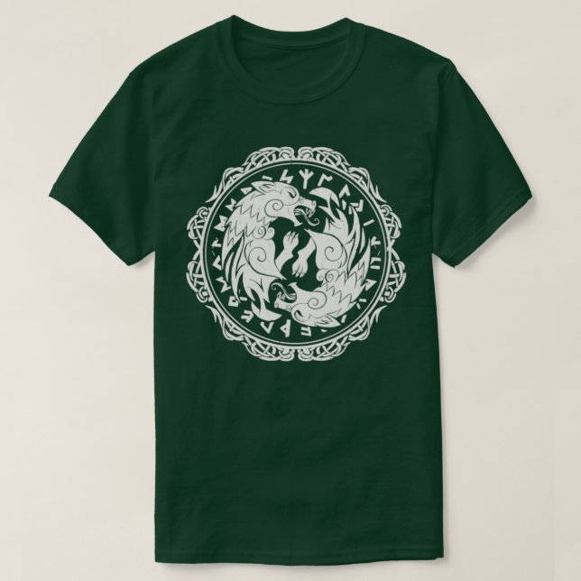 Fenrir Wolf von Odin Norse weht Northmen meine T-Shirt (Design vorne)