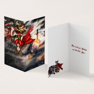 Fensalir's Door: Yuletide Kindness Grußkarten