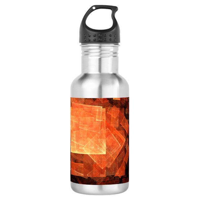 Fenster Abstrakte Kunstflasche Edelstahlflasche (Vorderseite)