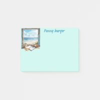 Fenster am Strand Post-it-Notiz personalisieren Li