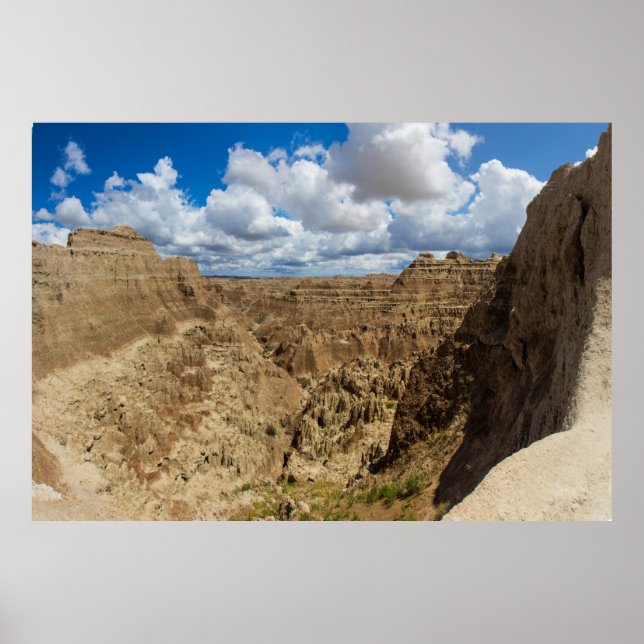 Fenster-Ansicht, Badlands-Nationalpark, SD Poster (Vorne)