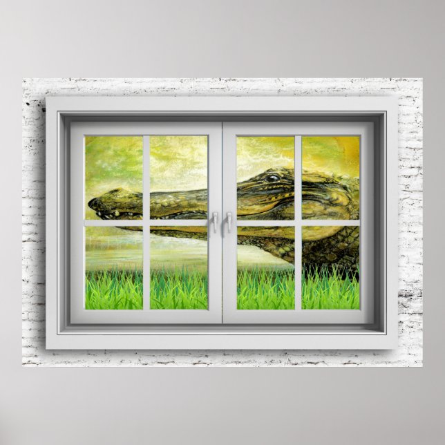 Fenster-Ansicht-Poster Poster (Vorne)