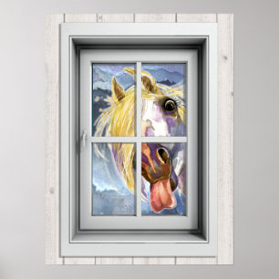 Fenster-Ansicht-Poster Poster