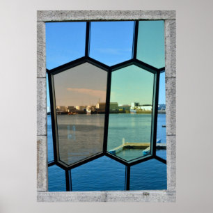Fenster-Anzeige-Poster für festgehaltenes Glas Poster