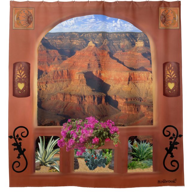 FENSTER AUF DER GRAND CANYON DUSCHVORHANG (Vorderseite)