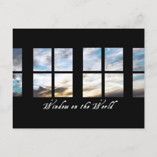 Fenster auf der Welt Nr. 2   Postkarte