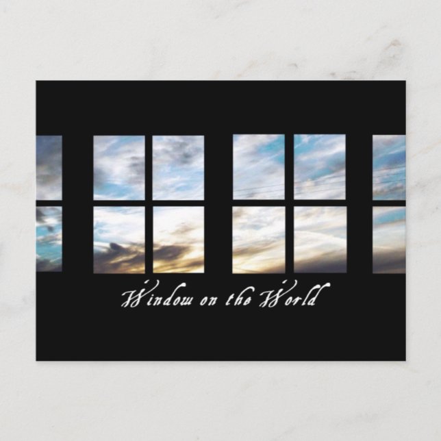 Fenster auf der Welt Nr. 2 | Postkarte (Vorderseite)