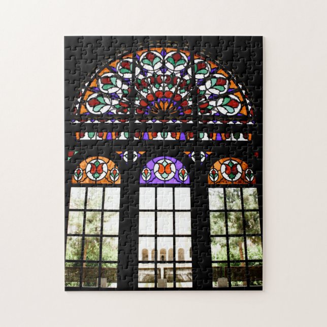 Fenster aus festem Glas Puzzle (Vertikal)