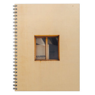 FENSTER AUS GERAHMTEM HOLZ NOTIZBLOCK