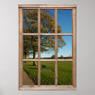 Fenster "Autumn Park View" (Park anzeigen) Poster