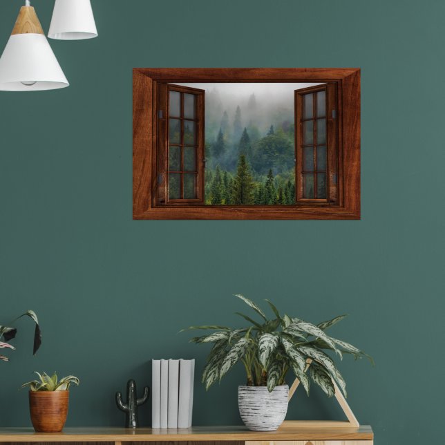 Fenster "Benutzerdefiniertes Fake-Imitat" Poster (Wohnzimmer 1)