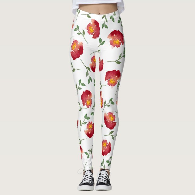 Fenster-Blume Leggings (Vorderseite)