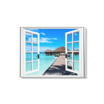 Fenster "Boardwalk Ocean View Imitate"
