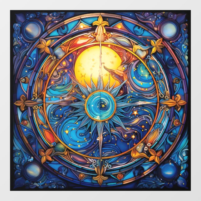 Fenster "Celestial Bodies" Fensteraufkleber (Blatt)