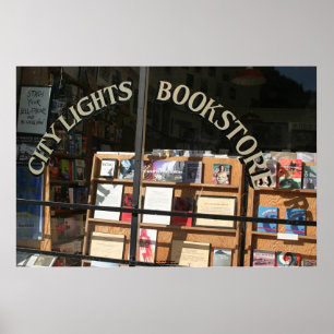 Fenster "City Lights Bookstore" Poster