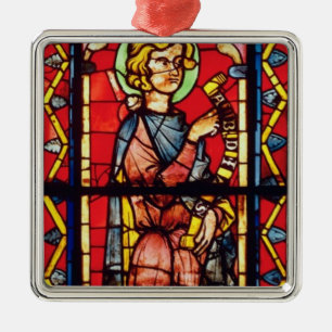 Fenster, das den Prophet Obadiah, c.1270-75 Ornament Aus Metall