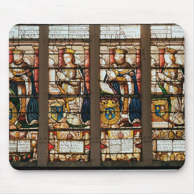 Fenster, das Francois de Bourbon darstellt Mousepad (Vorne)
