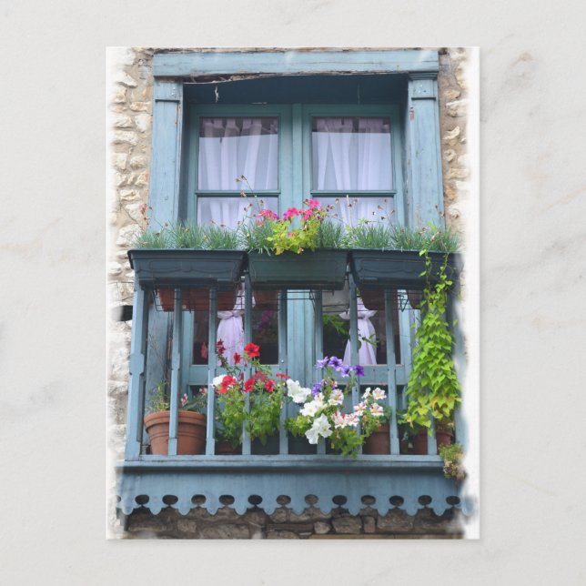 Fenster der Dordogne Postkarte (Vorderseite)