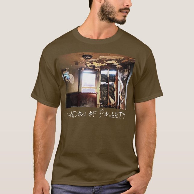Fenster des T - Shirt Armut (Vorderseite)