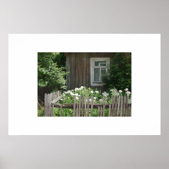 Fenster - Gerahmter Druck Poster (Vorne)