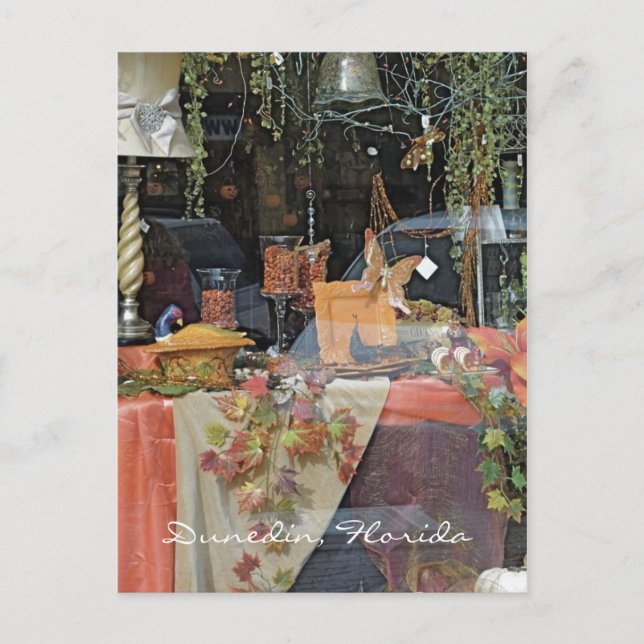 Fenster "Gift Shop" - Dunedin Postkarte (Vorderseite)