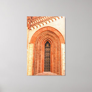 FENSTER IM GOTISCHEN STIL MIT LEINWAND UMWICKELT