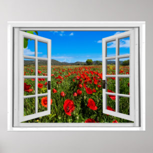 Fenster "Imitate öffnen" Poster