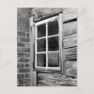 Fenster in gestern postkarte