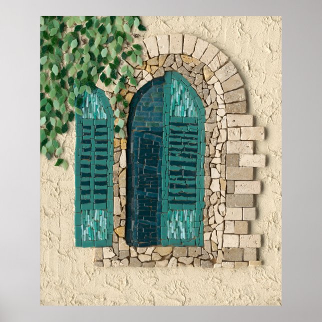 Fenster Jerusalem Poster (Vorne)