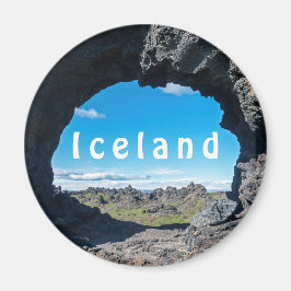 Fenster Lava bei Dimmuborgir, Myvatn Bereich - Isl Magnet